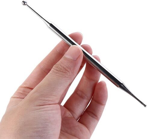 Leadigol 2 Pieces Acupuncture Pen,Stainless Steel Deep Tissue Massage Tool,Relief Auricular Point Pen Therapy Pen Facial Reflexology Tools Meridian Tools Scraping Handheld Ear Massage Needle in Saudi Arabia