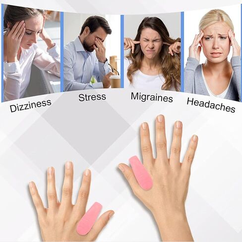 Dioche 4pcs Acupressure Hand Pressure Point Clip, Activating Stimulus Point Portable Universal Mini Migraine Relief Massage Clip, Supporting Acupressure Relaxation Tool in Saudi Arabia