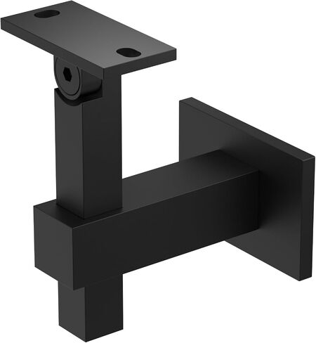 Handrail Bracket Stainless Steel Square Adjustable by Inline Design (Satin Stainless Steel) in Kuwait