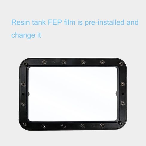Resin Tank for Anycubic Photon Mono X, Mono X2, Mono X 6K, M3 Plus FEP Pre-Installed Resin VAT with Extra 2PC Protective Film for Resin Printer Accessories Parts in Saudi Arabia