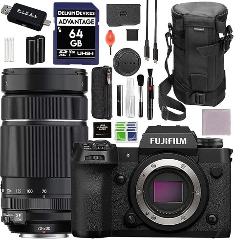 Fujifilm X-H2 Mirrorless Camera Body (Black) Bundle with Backpack, Tripod, Handy Case, 64GB Memory Card & More | Fuji xh2 in Saudi Arabia
