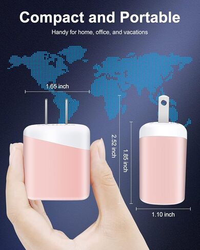 Samsung S24 USB C Charger Fast Charging for iPhone 15 Pro Max 15Pro Plus, USBC Wall Charger + USB-C Cable for Android Samsung Galaxy S24 S23, Google Pixel 8 Pro 7, Dual Port USB C Charger Block Cord in Saudi Arabia