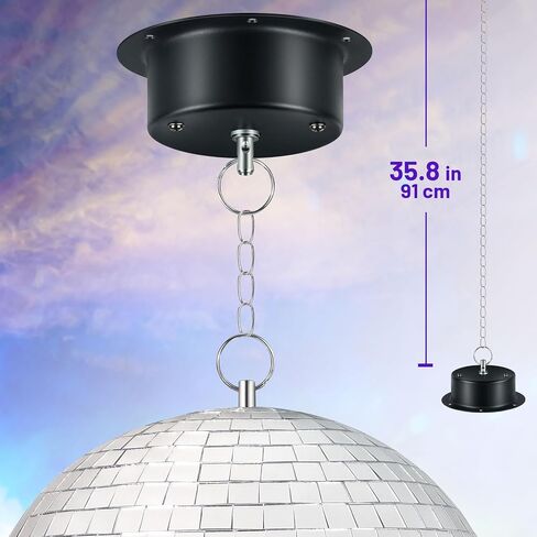 1 RPM Slow Speed Disco Ball Motor Heavy Duty Mirror Ball Electric Motor Rotator Supports 4'' - 12'' Balls for Dj Party Light Home Bands,Christmas Party in Saudi Arabia