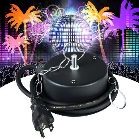 1 RPM Slow Speed Disco Ball Motor Heavy Duty Mirror Ball Electric Motor Rotator Supports 4'' - 12'' Balls for Dj Party Light Home Bands,Christmas Party in Saudi Arabia