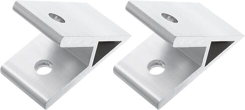 uxcell 2Pcs 45 Degree Angle Aluminum Profile Corner Brackets, Corner Brace Joint Connectors for 6060 Series (Silver Tone) in Saudi Arabia