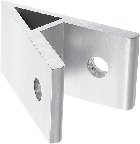 uxcell 2Pcs 45 Degree Angle Aluminum Profile Corner Brackets, Corner Brace Joint Connectors for 6060 Series (Silver Tone) in Saudi Arabia