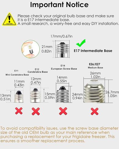 LED 8206232A Microwave Light Bulb Glass Cover 2W 120V E17 Base for Whrilpool GE Microwave Stove Range Appliances, Replaces 1890433 8206232 AP4512653 Warm White 2-Count in Saudi Arabia