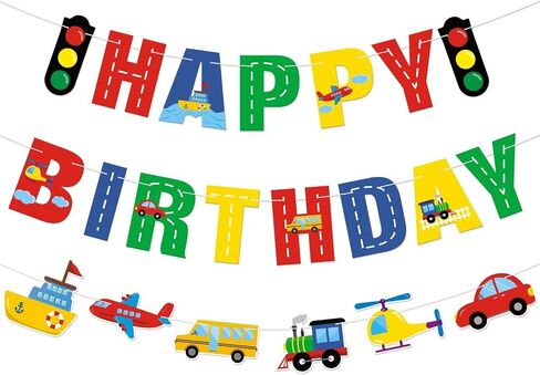 School Bus Happy Birthday Banner Wheels on the Bus Bday Party Garland for Kids Yellow Bus Birthday Party Decorations Back to School Banner Party Supplies in Saudi Arabia