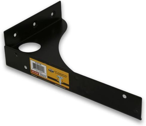 FastCap Black SpeedBrace، 8 بوصة × 12 بوصة بسعة تحميل 1000 رطل - رائعة للأرفف ذات الارتفاع الثابت، وأسطح العمل/المكاتب، ومحطات العمل - تصميم فتحة دائرية - 99929 in Saudi Arabia