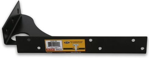 FastCap Black SpeedBrace، 8 بوصة × 12 بوصة بسعة تحميل 1000 رطل - رائعة للأرفف ذات الارتفاع الثابت، وأسطح العمل/المكاتب، ومحطات العمل - تصميم فتحة دائرية - 99929 in Saudi Arabia