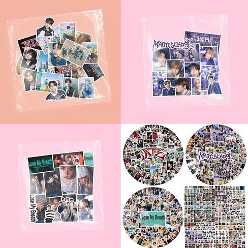 PYAJUU 312PCS Stray Kids Sticker Pack Stray Kids ATE Album Stickers, Lose My Breath Stickers, Magic School Sticker Pack Waterproof Vinyl Decals Stray Kids Stickers for Water Bottles Scrapbook Laptop in Kuwait