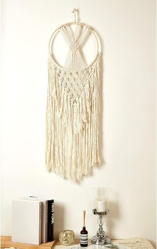 فن ديكور بوهو مصنوع يدويًا من Macrame للتعليق على الحائط لشقة غرفة النوم والحضانة in Kuwait