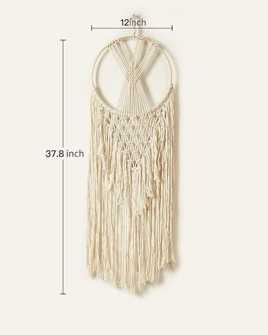 فن ديكور بوهو مصنوع يدويًا من Macrame للتعليق على الحائط لشقة غرفة النوم والحضانة in Kuwait