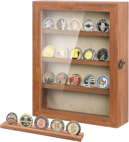 NIKKY HOME 11X14 إطارات صور كبيرة لصندوق الظلال وحالات عرض خشبية مع زجاج، وأرفف ودبابيس قابلة للإزالة، وصناديق ذاكرة خشبية لحمل العملات المعدنية للتذكارات in Kuwait