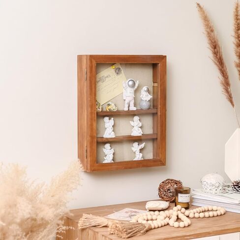 NIKKY HOME 11X14 إطارات صور كبيرة لصندوق الظلال وحالات عرض خشبية مع زجاج، وأرفف ودبابيس قابلة للإزالة، وصناديق ذاكرة خشبية لحمل العملات المعدنية للتذكارات in Kuwait