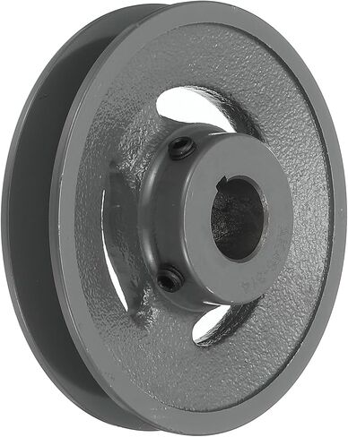 uxcell AK46-3/4 V-Belt Sheave 3/4"Bore 4.45"OD Single Groove Web Sheave Bored-to-Size Sheave, Cast Iron, Belt Section for 4L or A Belt in Saudi Arabia