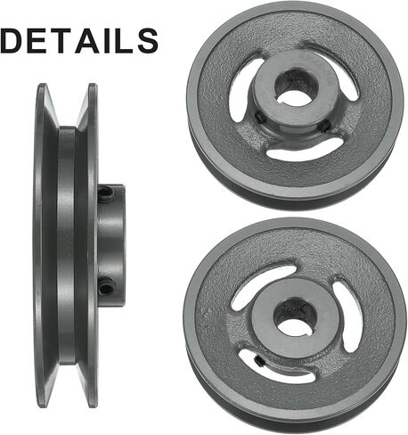 uxcell AK46-3/4 V-Belt Sheave 3/4"Bore 4.45"OD Single Groove Web Sheave Bored-to-Size Sheave, Cast Iron, Belt Section for 4L or A Belt in Saudi Arabia