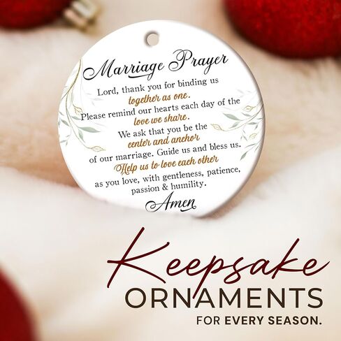 Christian Wedding Gifts for Couples - Marriage Prayer Ornament, Religious Wedding Gifts for Married Couples, Newlyweds - Marriage Gifts for Couples, Christian Bridal Shower Gifts in Saudi Arabia