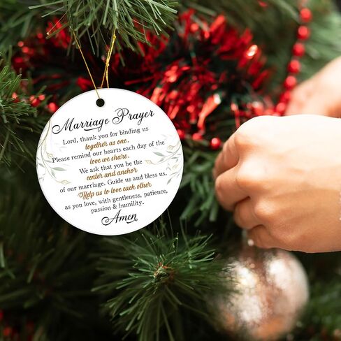 Christian Wedding Gifts for Couples - Marriage Prayer Ornament, Religious Wedding Gifts for Married Couples, Newlyweds - Marriage Gifts for Couples, Christian Bridal Shower Gifts in Saudi Arabia
