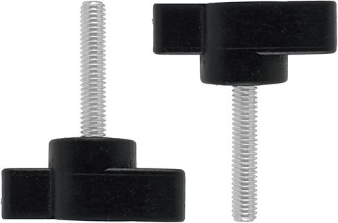 10 pcs M4x12mm Clamping Screw Knob,Carbon steel galvanized T Shaped Thumb Screws Handle for Quick Remove Hand Tightening Knob Replacement, Black in Saudi Arabia