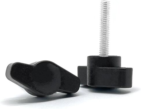 10 pcs M4x12mm Clamping Screw Knob,Carbon steel galvanized T Shaped Thumb Screws Handle for Quick Remove Hand Tightening Knob Replacement, Black in Saudi Arabia