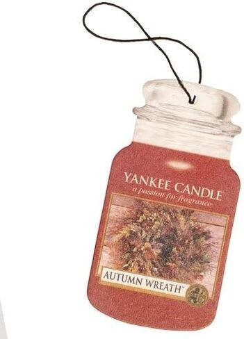 Yankee Candle Paper Car Jar Air Freshener for Long Lasting Fragrance (Coconut Beach, 1 Pack) in Saudi Arabia