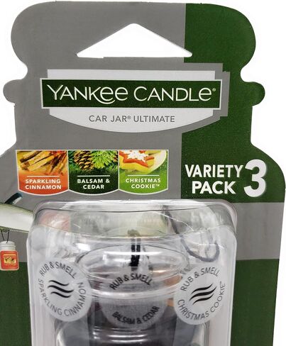 Yankee Candle Paper Car Jar Air Freshener for Long Lasting Fragrance (Coconut Beach, 1 Pack) in Saudi Arabia