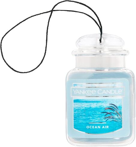 Yankee Candle Paper Car Jar Air Freshener for Long Lasting Fragrance (Coconut Beach, 1 Pack) in Saudi Arabia