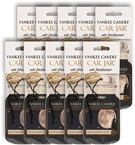 Yankee Candle Paper Car Jar Air Freshener for Long Lasting Fragrance (Coconut Beach, 1 Pack) in Saudi Arabia