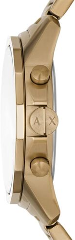 A｜X ARMANI EXCHANGE Men's Chronograph Gold-Tone Stainless Steel Watch and Bracelet Gift Set (Model: AX7151SET) in Saudi Arabia