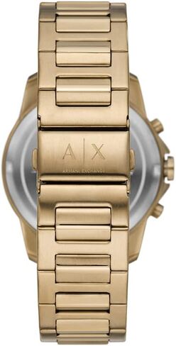 A｜X ARMANI EXCHANGE Men's Chronograph Gold-Tone Stainless Steel Watch and Bracelet Gift Set (Model: AX7151SET) in Saudi Arabia