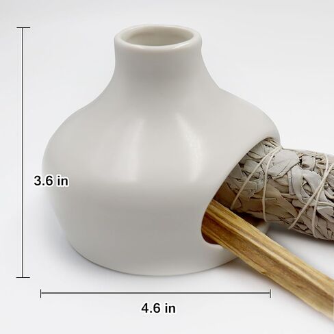 Palo Santo Holder, Incense Burner Zen Decor, Smudge Bowl for Meditation Yoga, Chimeneas Incense Holder, Handmade Ceramic Incense Holder Ash Catcher in Saudi Arabia