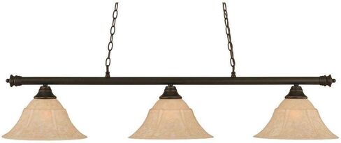 Toltec Lighting 373-DG-53318 Oxford 3 Light Bar with 14" Italian Marble Glass, Dark Granite Finish in Saudi Arabia