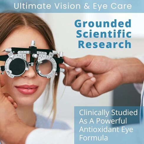 Ultimate Vision & Eye Care Eye Vision Clarity Ultra Eye Support Supplement Areds 2 Formula with Vitamins Lutein, Zinc, Vitamin A, Taurine, Bilberry, Glutathione, Quercetin, Grape Seed, Turmeric, 60ct in Saudi Arabia