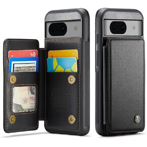 for Google Pixel 8A Case Wallet，for Pixel 8A Case Leather [Card Holder][RFID Blocking][High-Grade Leather] for Google Pixel 8A Phone Case (Purple)