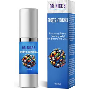 DR. NICE'S Sports Gel - Instant Soothing Relief | for Minor Blisters, Cuts, Scrapes, Wounds, Burns, Friction or Weather Chap or Chafe Discomfort | Topical First-aid Hydrogel (30 mL)