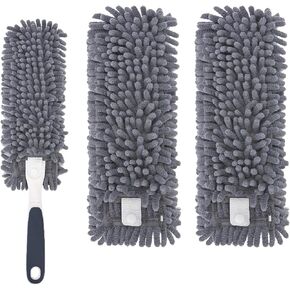 Reusable Microfiber Duster Refills Compatible with for MR.SIGA & OXO Duster- Washable Dusters Refill for MR.SIGA Lint Free Microfiber Duster for Cleaning, 2 Pack (Handle is Not Included)