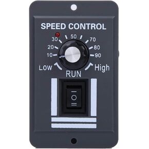 DC Motor Speed Controller DC 12 60V 40A, PWM Brush Motor Controller Adjustable Speed Regulator Motor Governor Electric Motor Speed Regulator Forward Reverse Switch