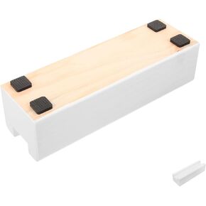 Wood Display Rack Dressing Mirror Bracket Full Length Mirror Holder Rack Artwork Display Stand Artwork Display Mount Holder Mirrors Represent Picture Frame Wooden White