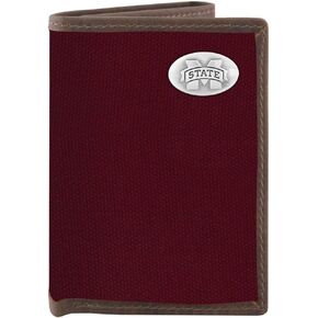 NCAA Mississippi State Bulldogs Nylon Trifold Concho Wallet