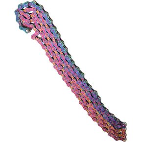 Akozon Bike Chain Proof Sensitive Colorful Electroplating 6 7 8 Speed Chain for Road Mountain Bikes Outdoor Product