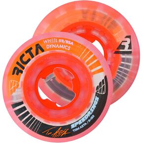 Ricta Asta Speedrings 53mm Clear Orange Slim 95a Skateboard Wheels (22222949)