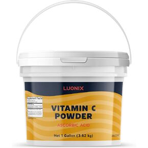 Vitamin C Powder, 1 Gallon Bucket, Ascorbic Acid, Supplement