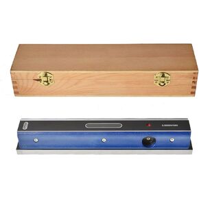 12 Inch Precision Level for Machinist Tool Accuracy 0.0002 In/10 In, Cast Iron Body with Wooden Case