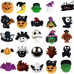 100Pcs Mochi Squishy Toys, Kawaii Squishies Fidget Toys Pack - Stress Relief Toys Party Bags Fillers for Box Toys for Classroom Prizes Kids, Christmas Party Favors Stocking Stuffers Gifts(Random)
