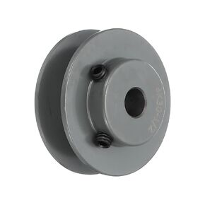 uxcell BK30-1/2 V-Belt Sheave 1/2"Bore 3.15"OD Single Groove Web Sheave Bored-to-Size Sheave, Cast Iron, Belt Section for 3L or B Belt