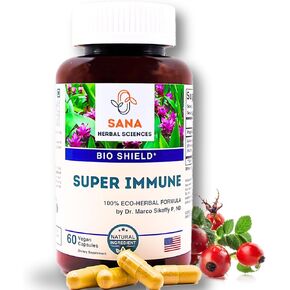 Intelligent Immune Booster & Deep Cellular Antioxidant | 5-Element Longevity Formula with Echinacea, Goldenseal, and Vitamin C | All-Natural | Easy-to-Swallow Capsules | by Dr. Marco Sikaffy