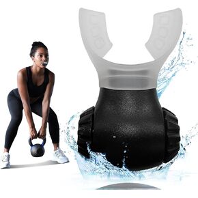 Oxyfit Exercise Trainer, Portable Respiratory Muscle Trainer with Adjustable Resistance, Exercise Device, Run Breathing Trainer, Muscle Trainer Exercise Device with Variable Settings (Transparent)