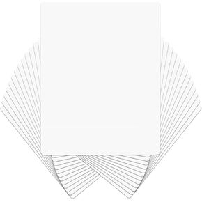 Dry Erase Lapboards, HERKKA 32 Pack Double Sided Dry Erase Lap Boards 9 x 12.5 Inch, 32 Markers, 32 Erasers, Small Dry Erase Boards for Students Classroom Teacher Supplies