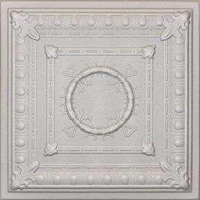 Corona R47 Light Silver Foam Glue Up 20x20 Decorative Ceiling Tiles (21.12 s/f) Pack of 8 PCS